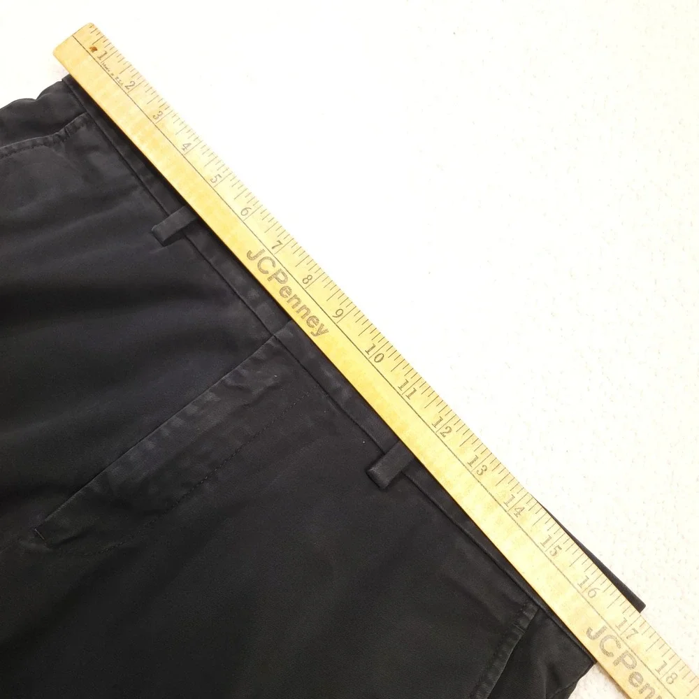 Banana Republic Aiden Chino Men 32x30 Black Cotton Slim Fit Straight Leg Pants